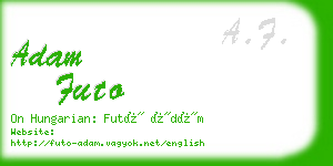 adam futo business card